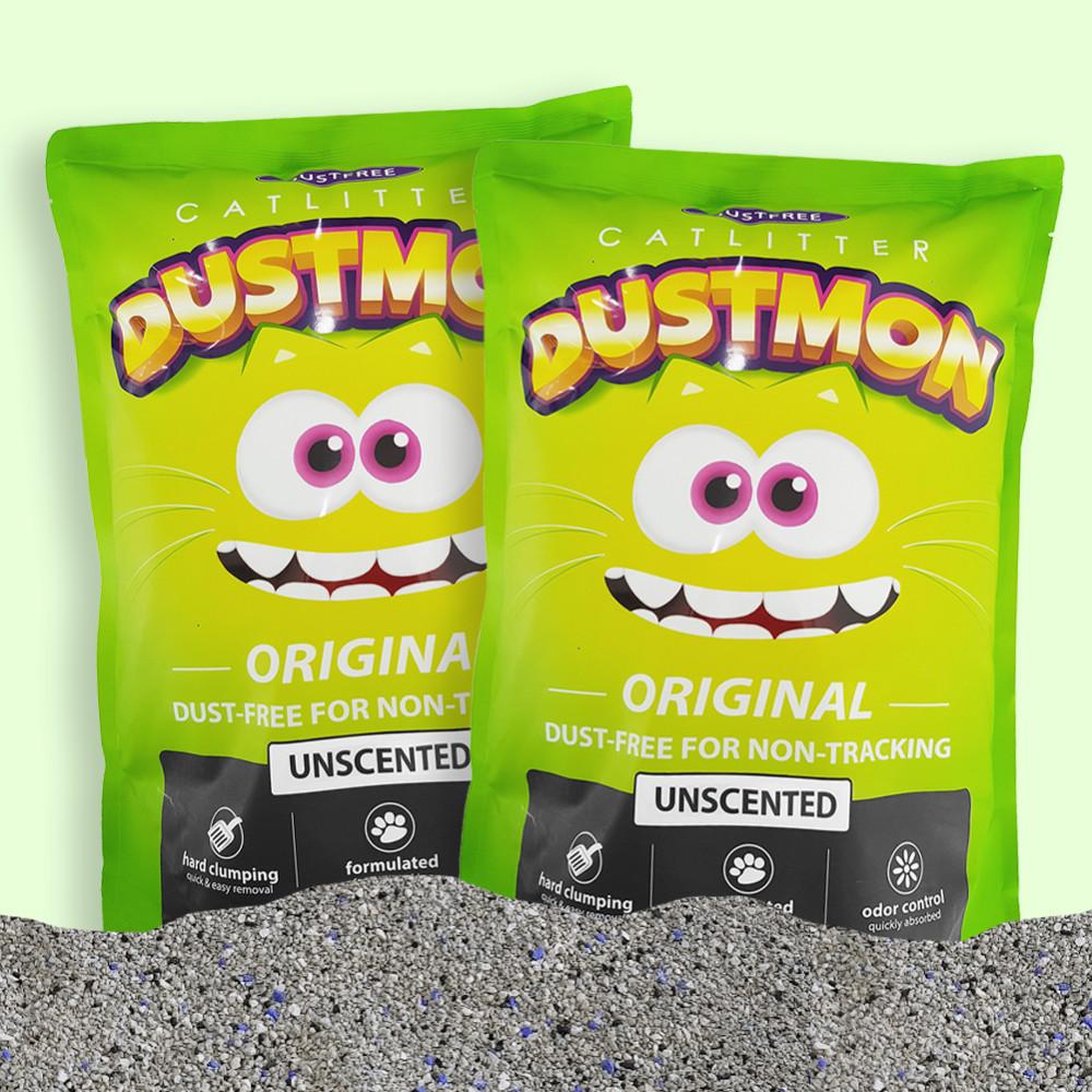 더스트몬 오리지날 무향 먼지없는 고양이모래 벤토나이트 7kg X 2개