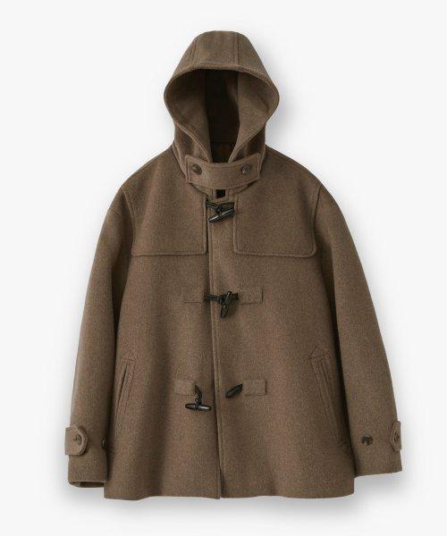 울리치 오버핏 하프 더플 코트_Saddle Brown
