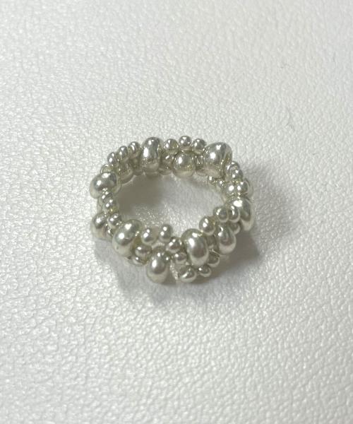 딜라이디(DELIDI)  Twist shining beads rings (silver) - 후기 | 무신사