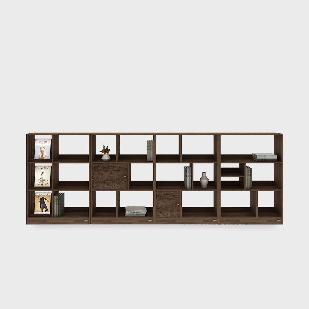 시스템 북케이스 (다크브라운)