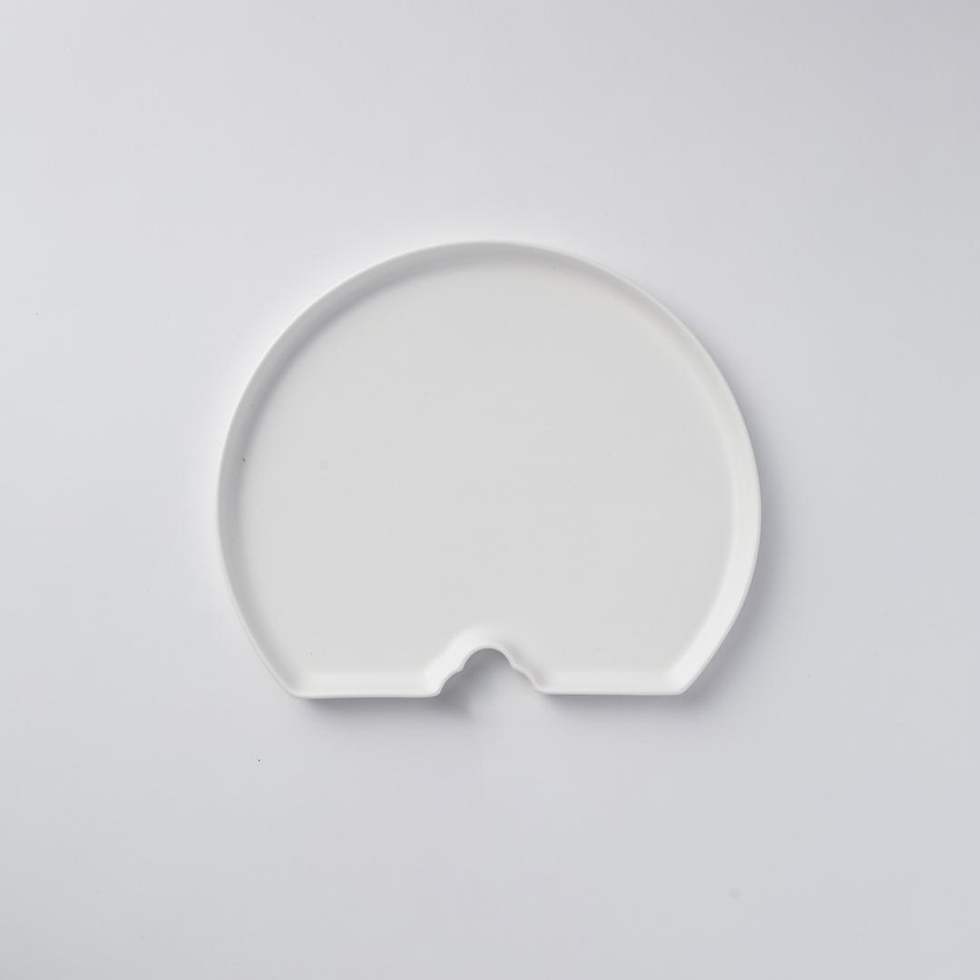 무자기 부채 접시 Fan plate