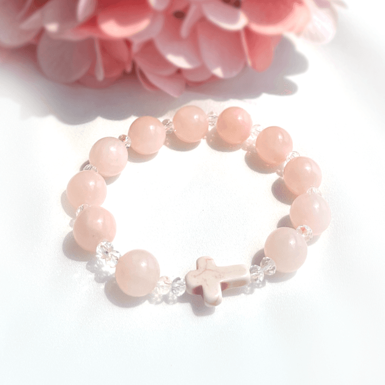 포포네 딸기맛 10mm 어린이용 첫영성체 주일학교 1단묵주 팔찌