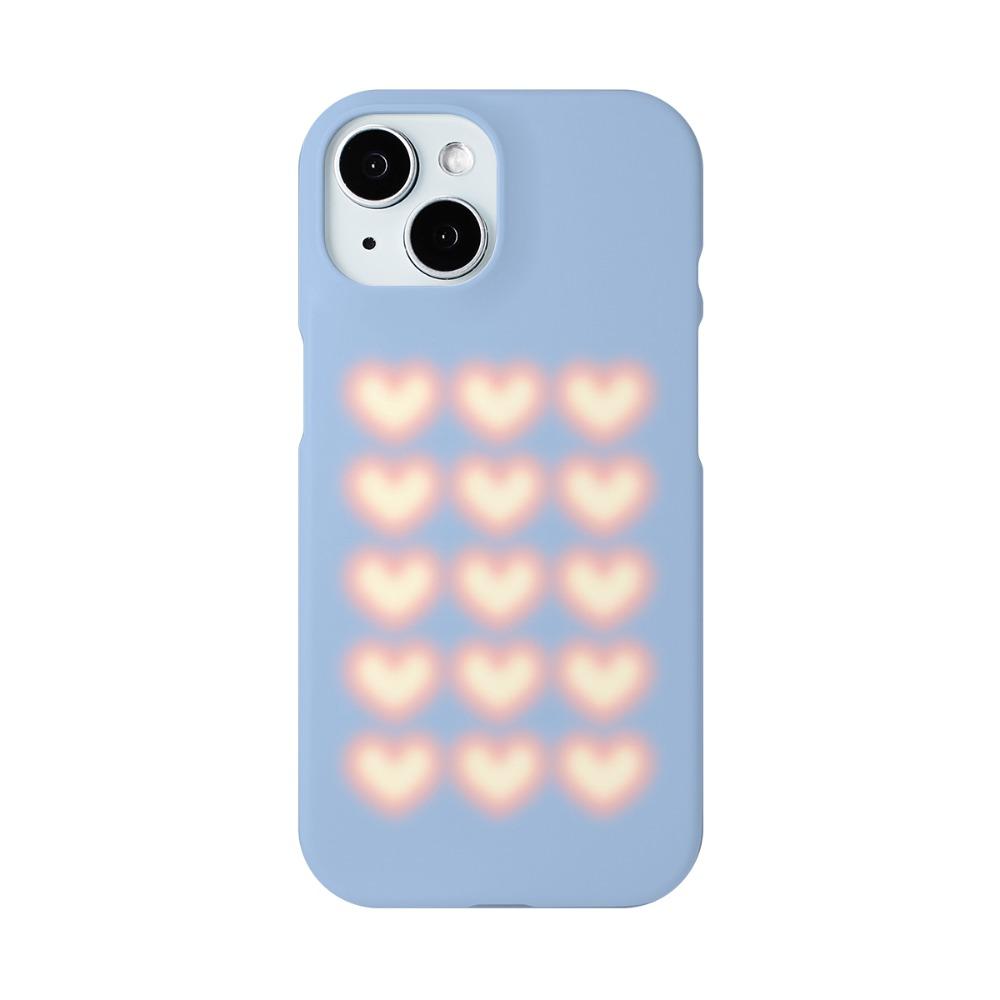 [큐핑] Pattern Heart Yellow Pink [하드 케이스]