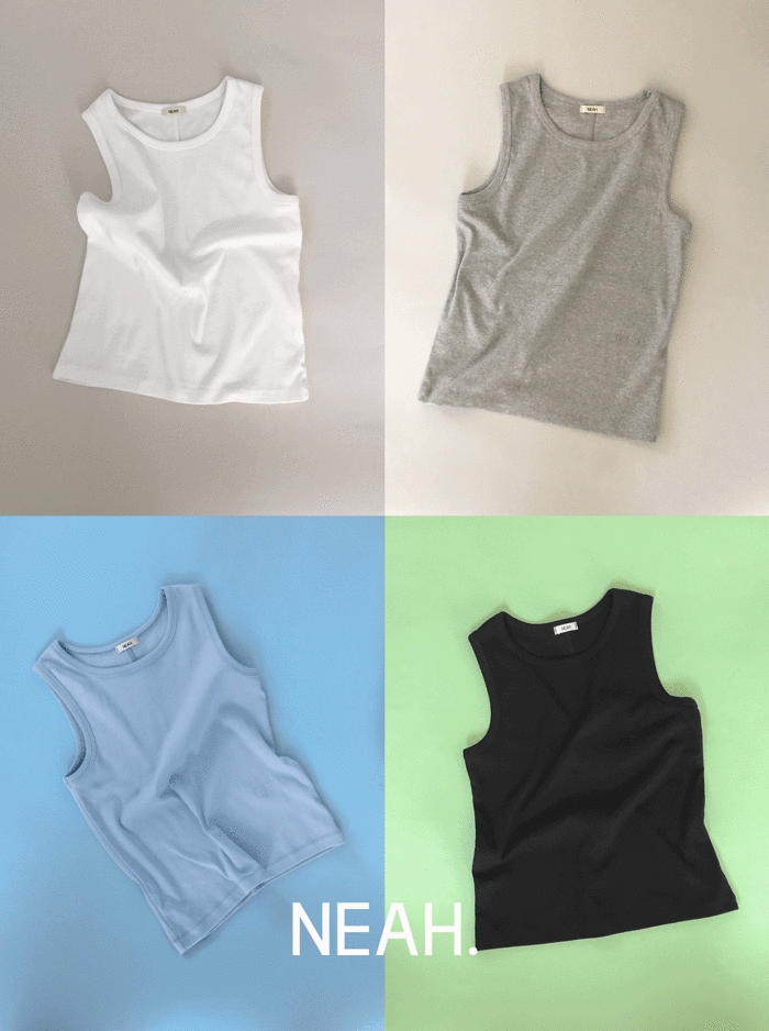 [sale][NEAH] 커버핏 베이직 슬리브리스 T