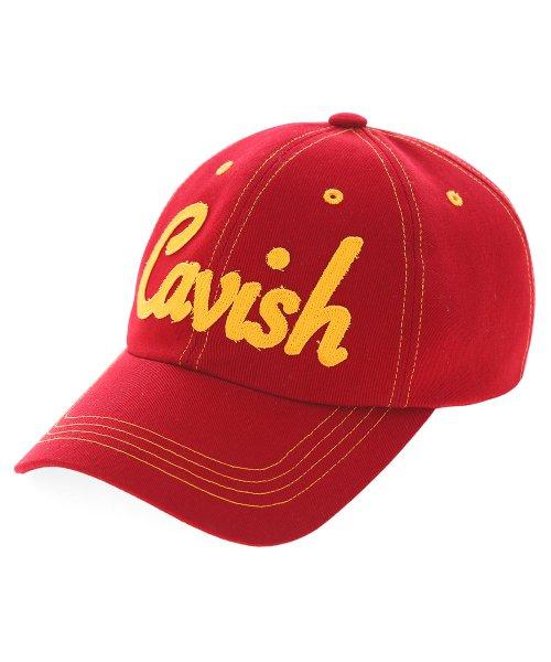 STITCH POINT SCRIPT LOGO CAP RED(CV2CFUAB21A)