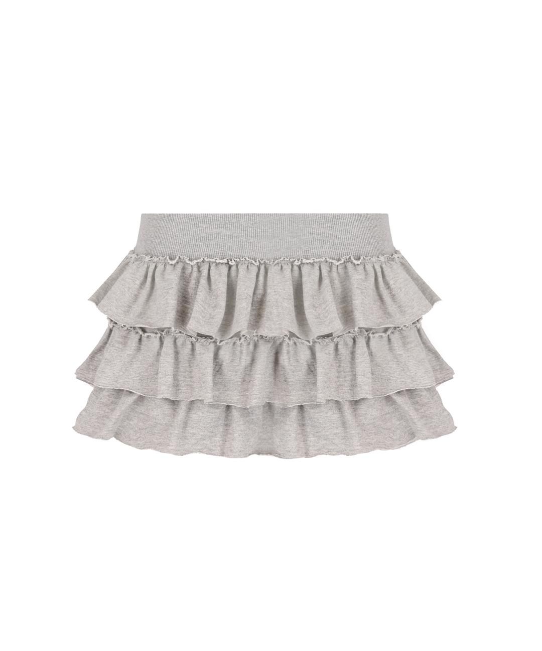 [배송지연] Libby two-tiered ruffle skirt