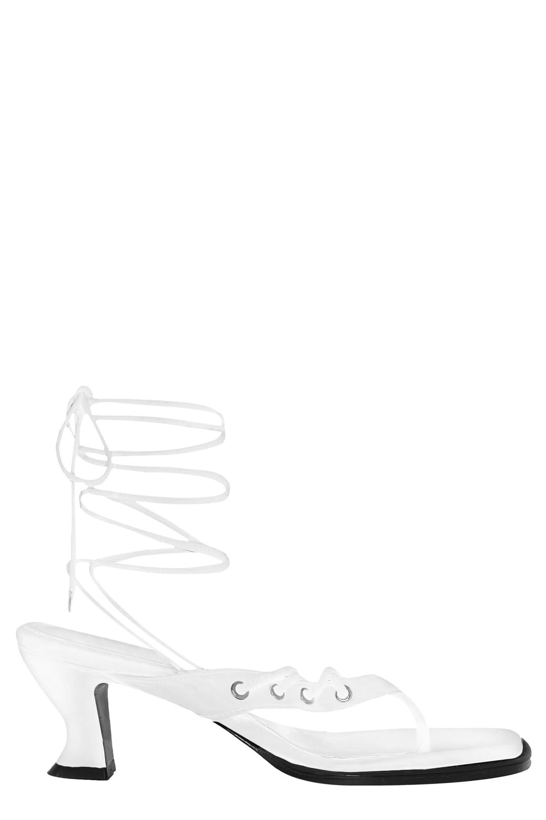 2WAY STRING FLIP FLOP HEEL / WHITE