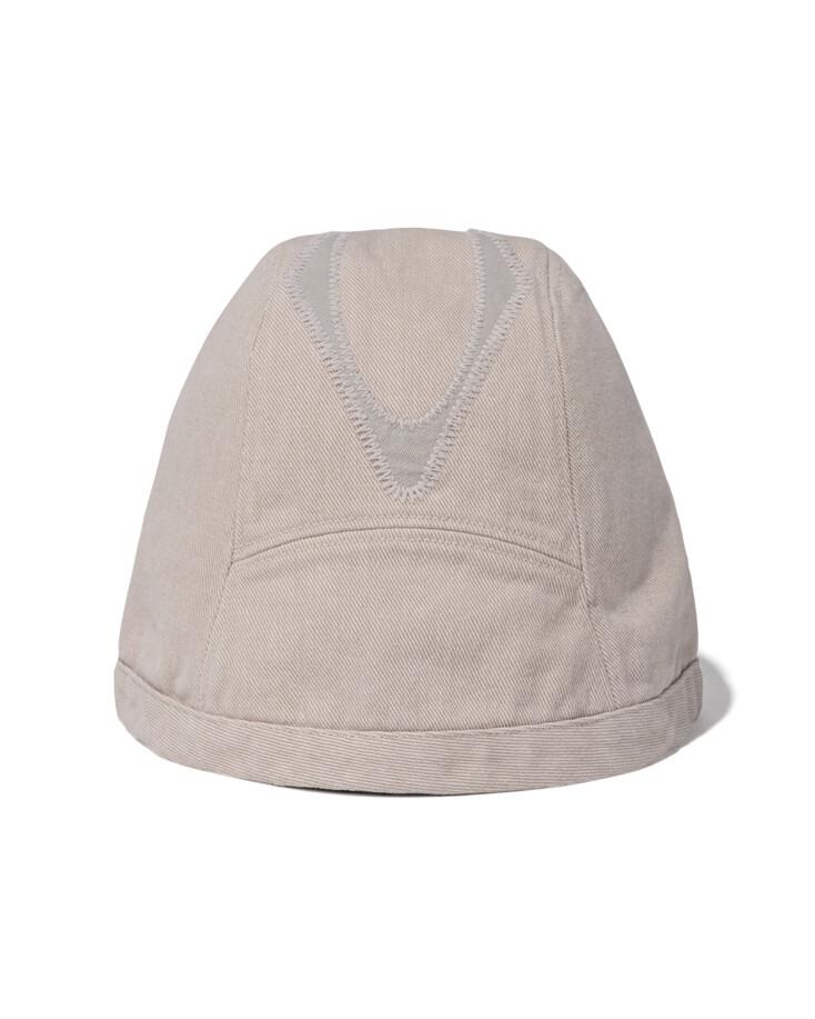 RHOMBUS LACE-UP BUCKET HAT - LIGHT PINK GREY