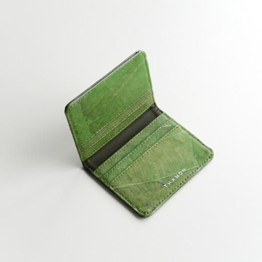 잎섬유 6포켓 카드 반지갑
