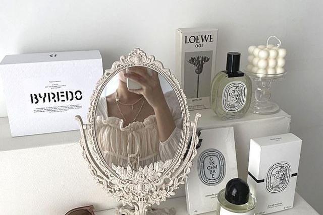 엔틱 레트로 공주풍 탁상 거울