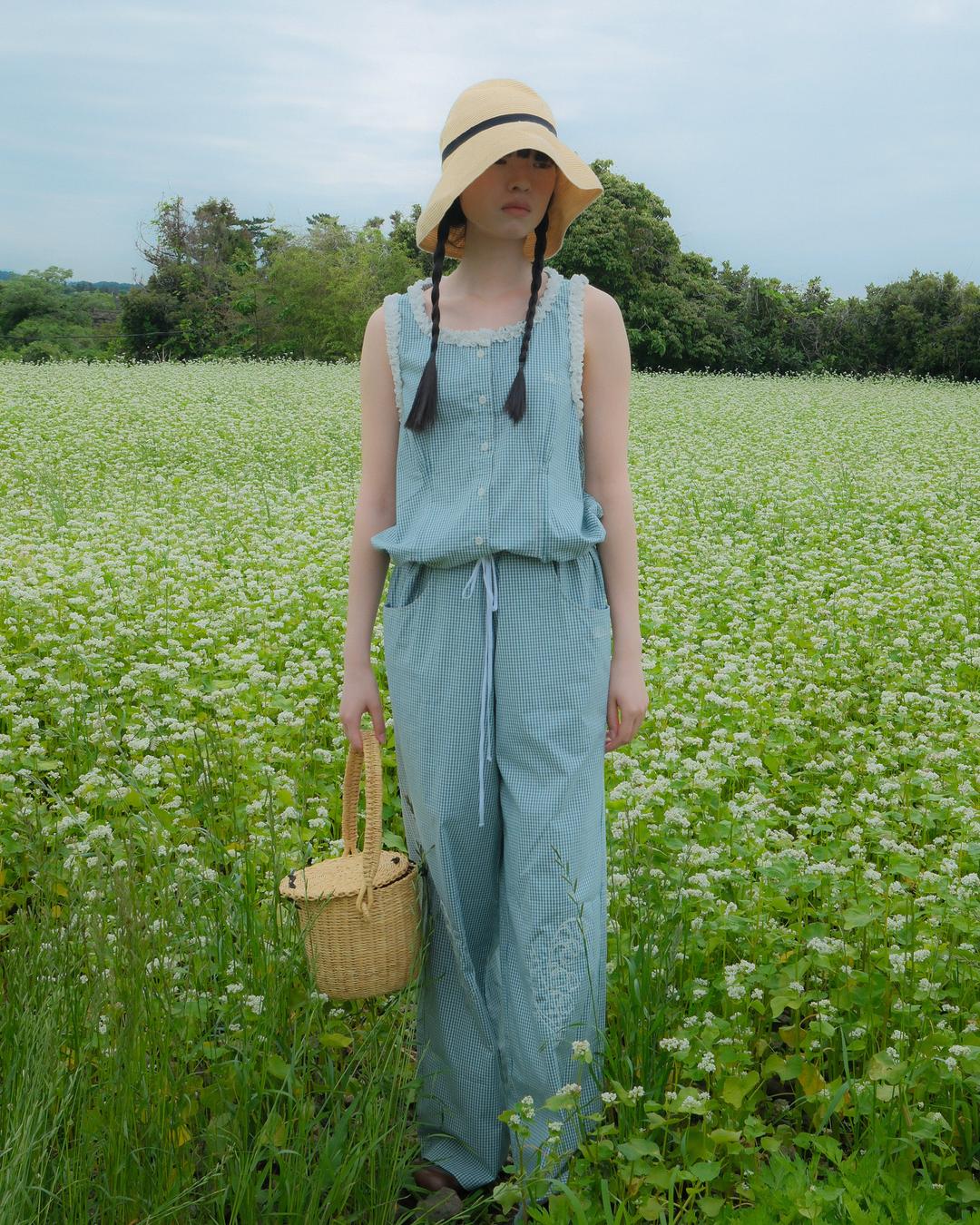 [2차] [7/15 예약발송] flétta Lily of the valley Pants_Check