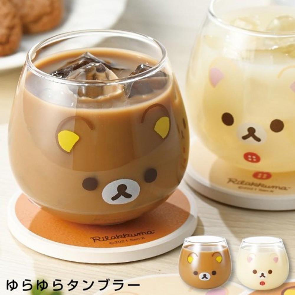 리락쿠마 유라유라 유리컵 코스트