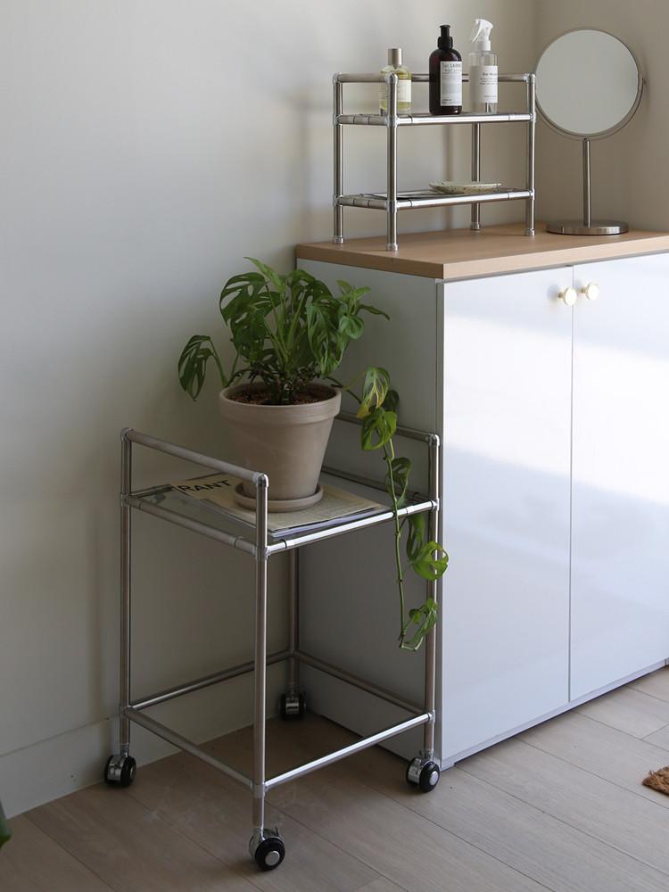 모듈 가구 거실 선반 거실장 사이드 테이블 2단 이동식