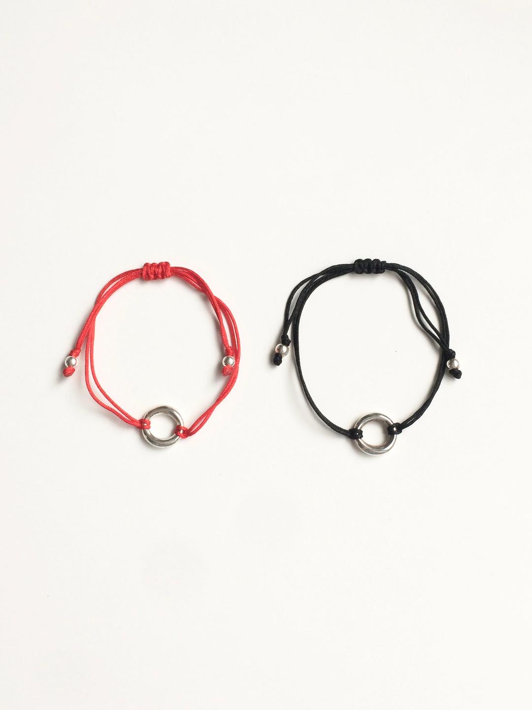 [SILVER925] donut knot bracelet (2color)