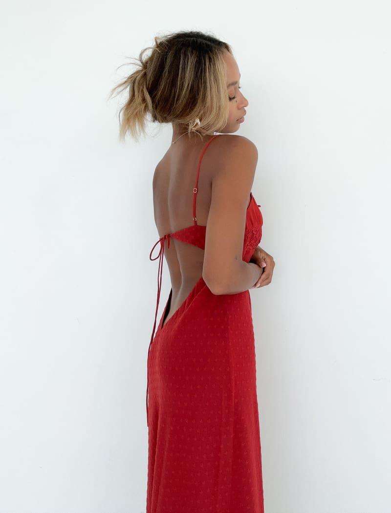 Midsummer Midi Dress | Crimson - XS