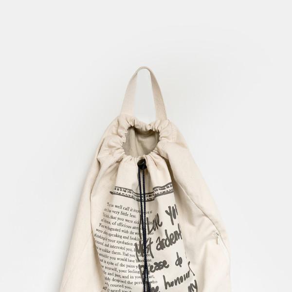 Episode 01_오만과 편견 String backpack (Ivory)