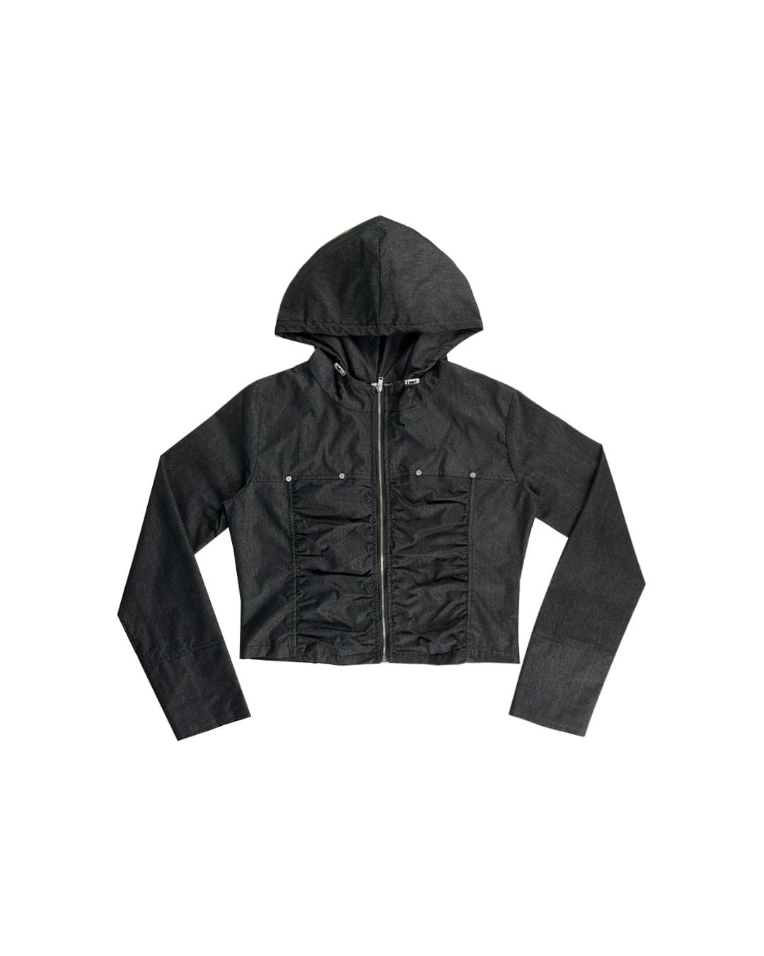 빈티지 셔링 후드집업