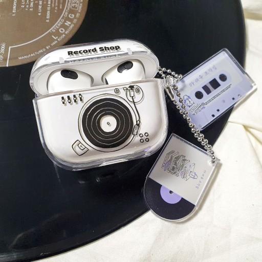 턴테이블 LP판 에어팟프로2 버즈케이스 ( 문구커스텀)