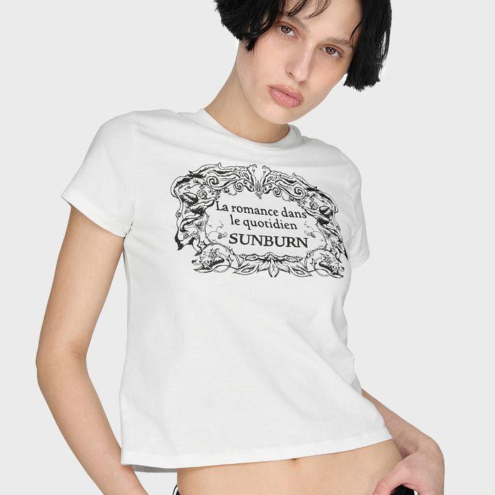 La Romance Graphic T-shirt, WHITE