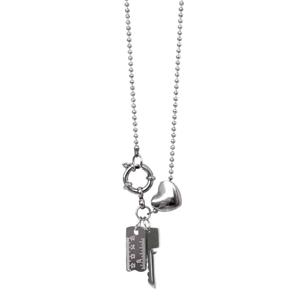 heart key necklace (surgical)
