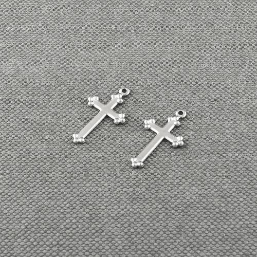 스테인레스스틸 미니 십자가펜던트(2개) 써지컬 악세사리부자재 m2210-18
