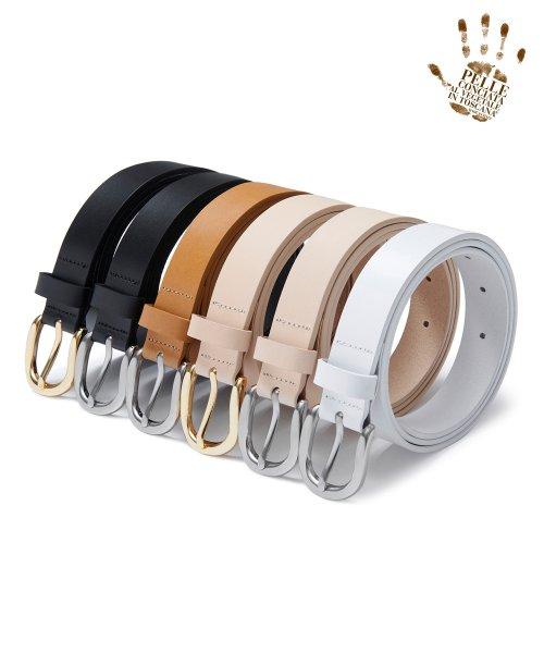 우먼즈 베이식 이탈리안 레더 벨트