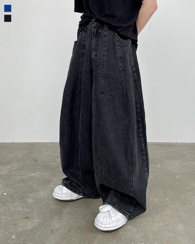 펌킨 벌룬 데님 팬츠 (2color)