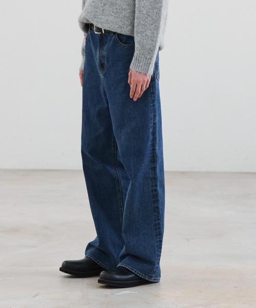 에브리데이 와이드 데님 팬츠 [블루]