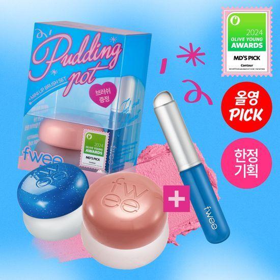 [2024 어워즈/NEW컬러] 퓌 립앤치크 블러리 푸딩팟 (+미니 립브러쉬 증정)