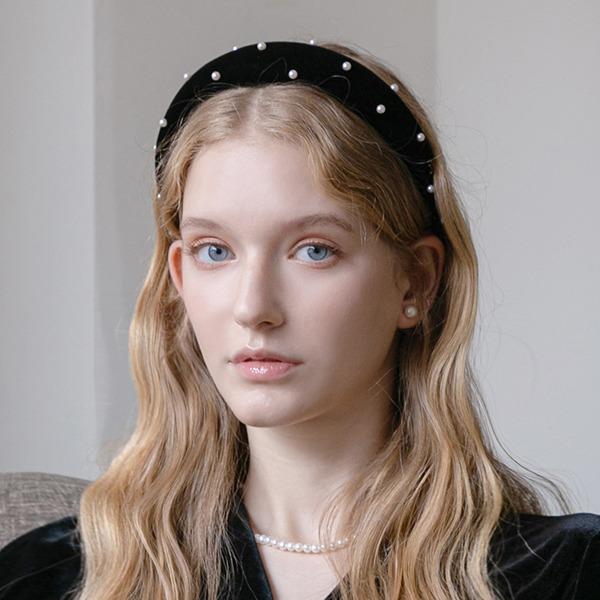 진주 벨벳 헤어밴드 (JP-22-186HB)