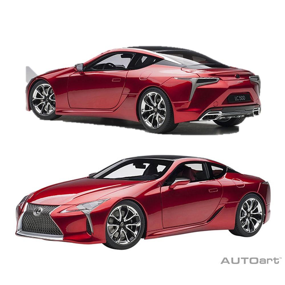 오토아트 1/18 렉서스 LC500 메탈릭 레드