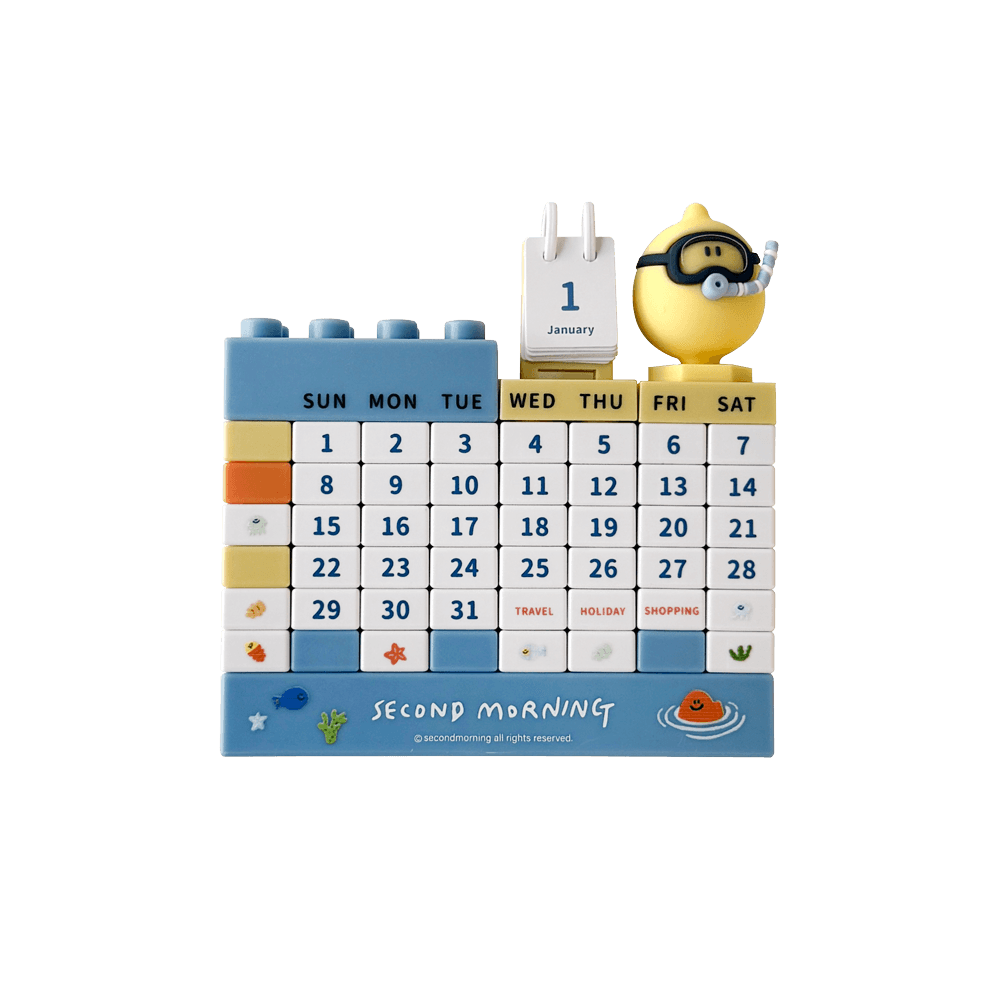 세모 블록 만년달력