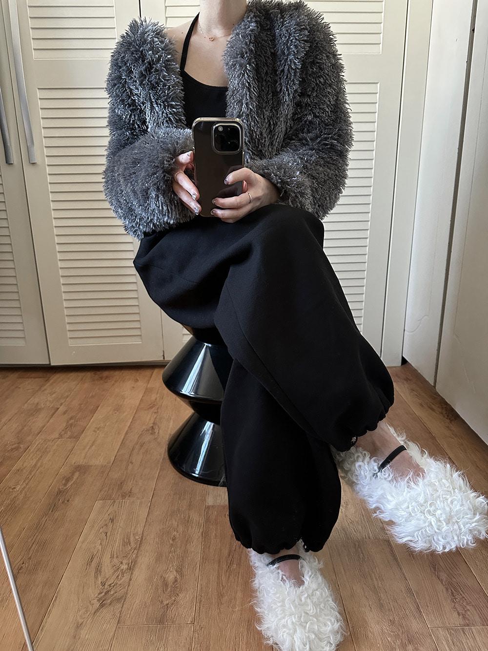 나나 퍼 가디건 (4color)