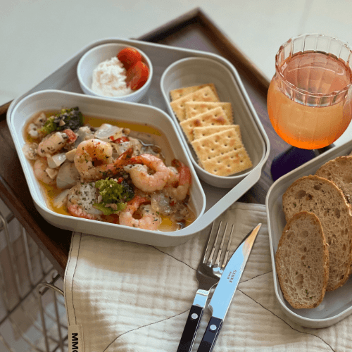 [Foodle] 플레이트 세븐 Plate 07모듈형 / 뚜껑있는 성인 식판 / 어린이 어른 식판