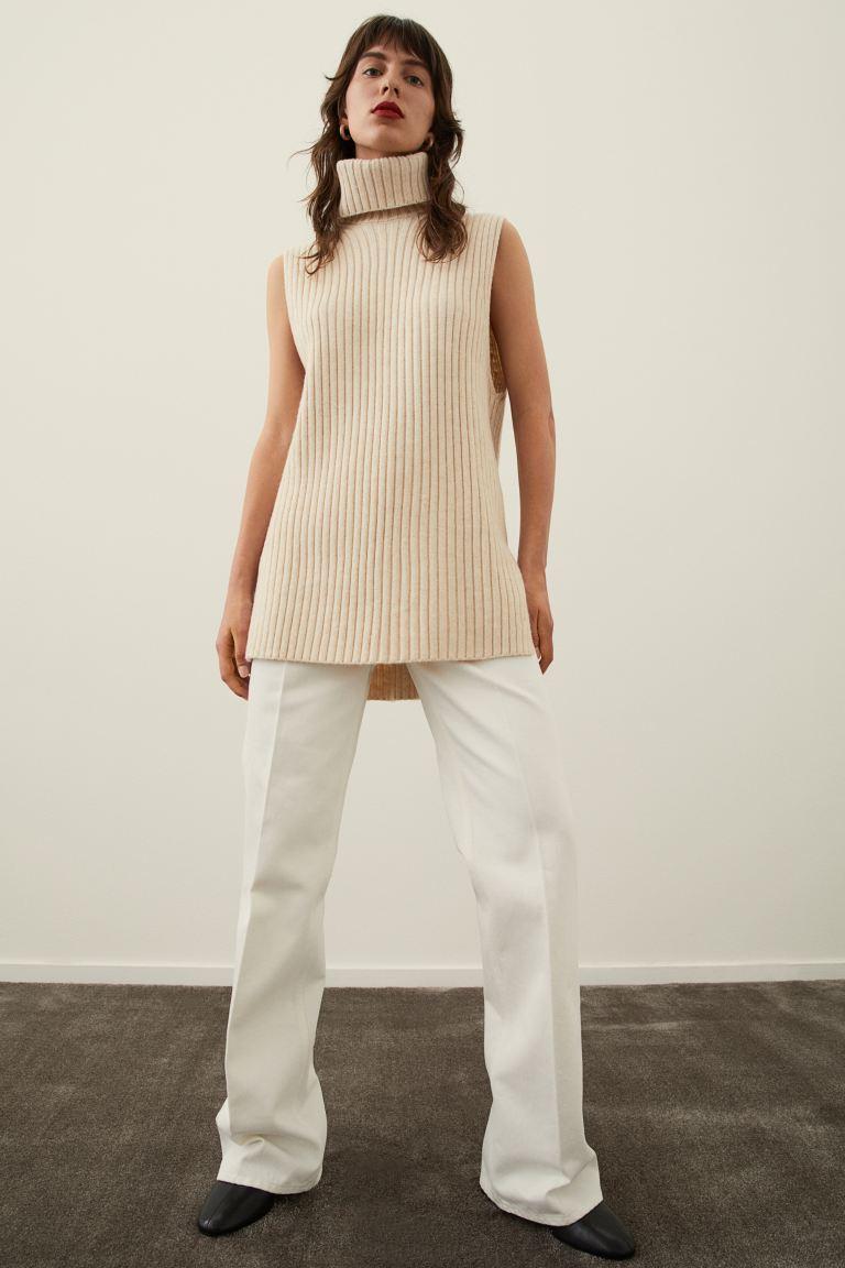 터틀넥 스웨터 베스트