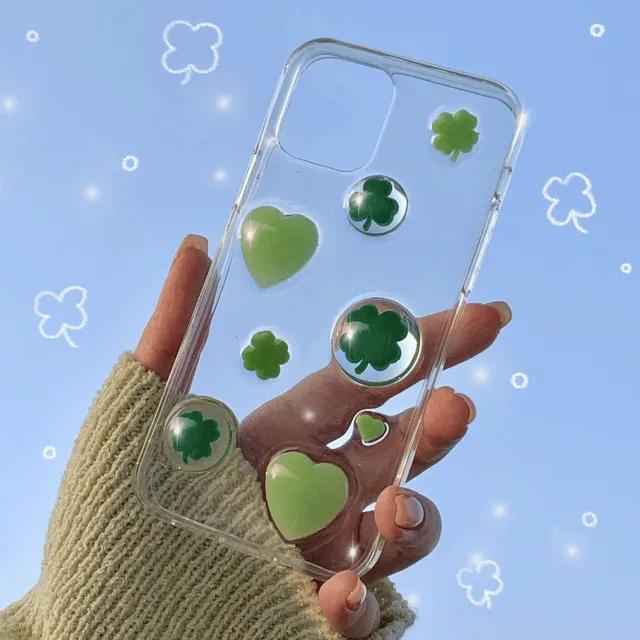 아이폰15시리즈 입고!! [bbgr자체제작] 내 옆의 행운 : 클로버 케이스