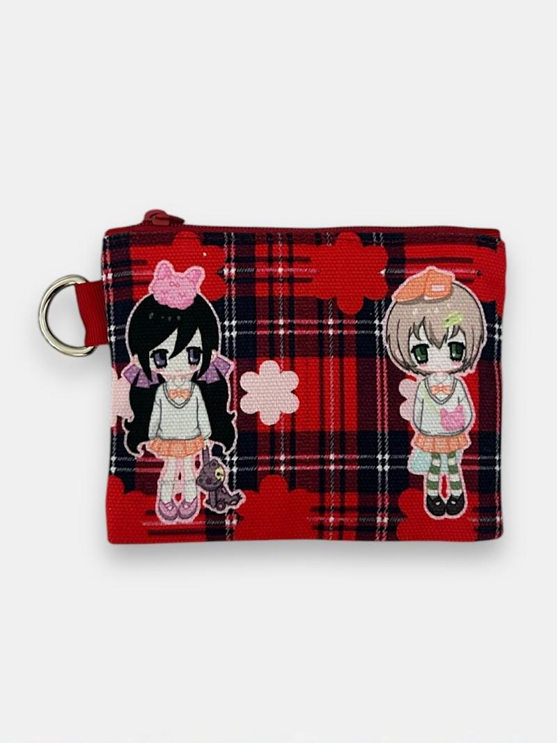 nurui girls card wallet (red)