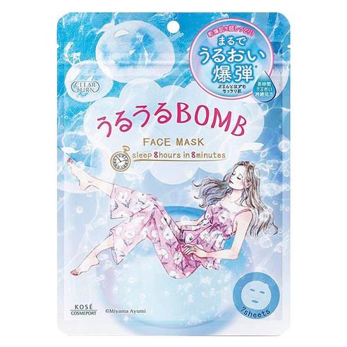 KOSE 클리어 턴 우루우루 밤 페이스 마스크, 7개입, 1개 - 시트마스크 | 쿠팡