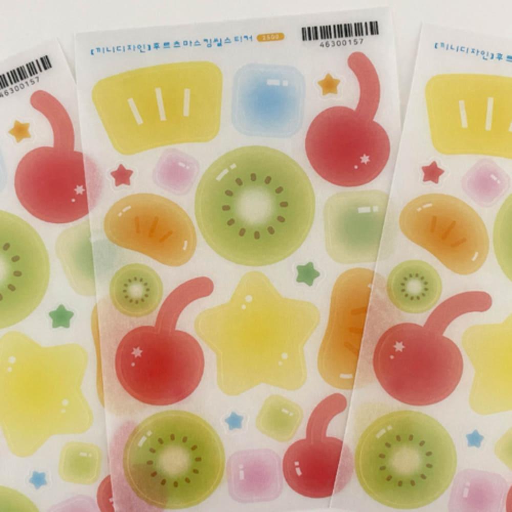 끼니디자인 후르츠마스킹 스티커