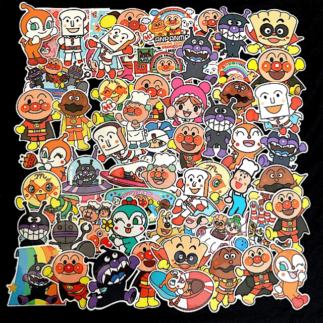 [57장] 호빵맨 캐릭터 스티커 세트 다이어리 다꾸 노트북 캐리어 스티커