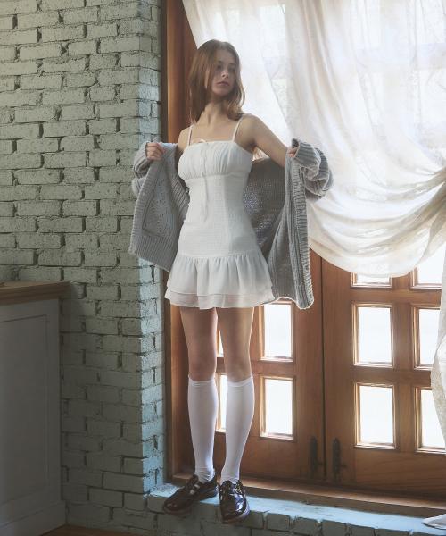 페어리 샤샤 미니 드레스 [WHITE]