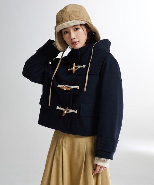 후드 숏 더플 코트(SPJWD4TG01 RE)_SPJWE11G91