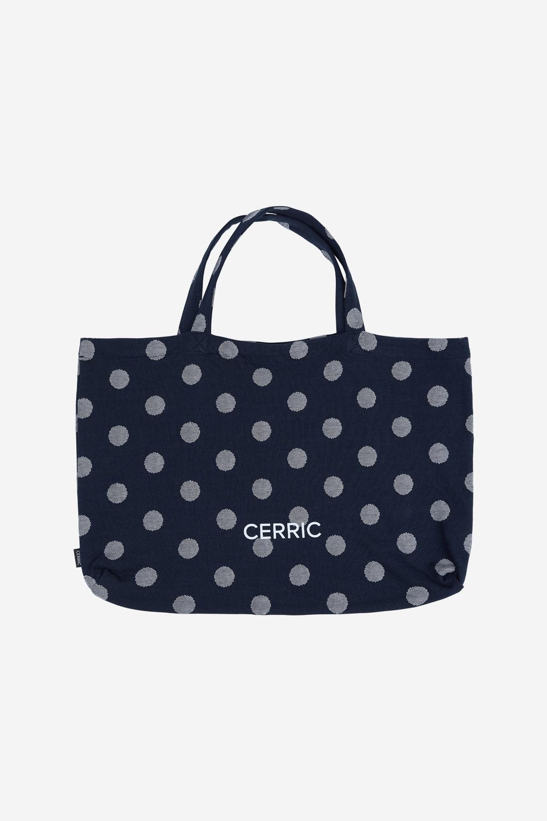[EXCLUSIVE] LOGO DOT TOTE BAG / NAVY