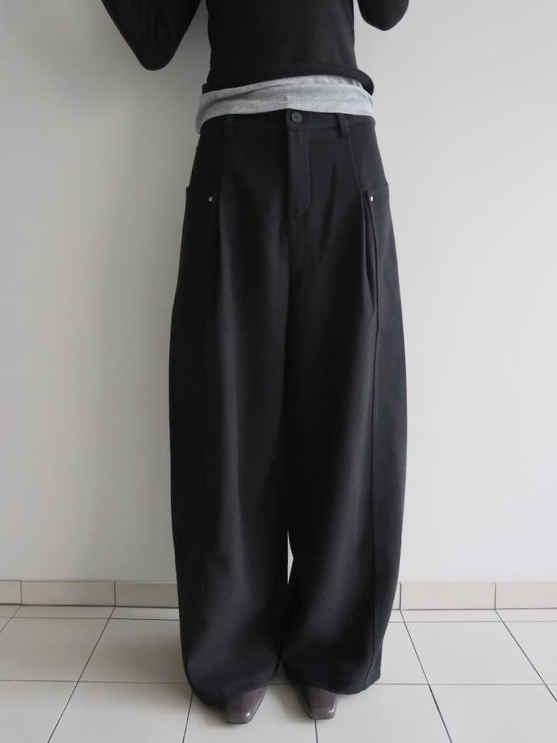 RELAX TUCK WIDE PANTS (S,M,L)