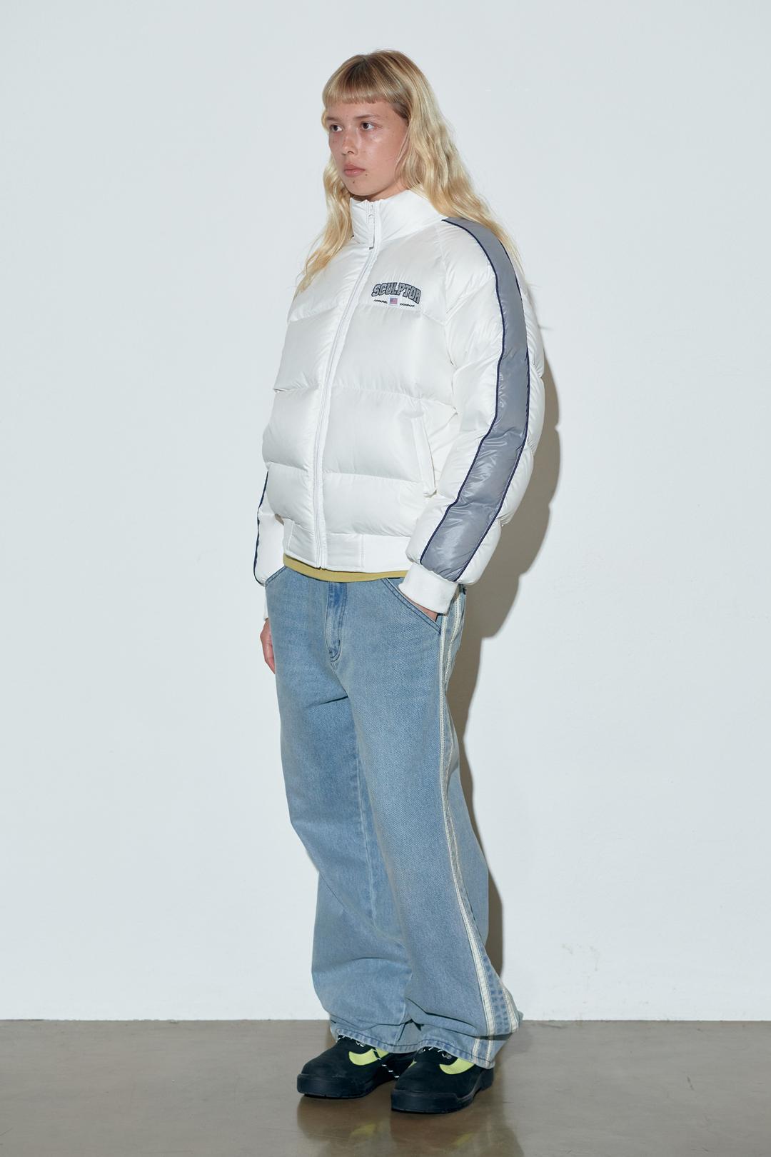 105 RDS Raglan Puffer Down White