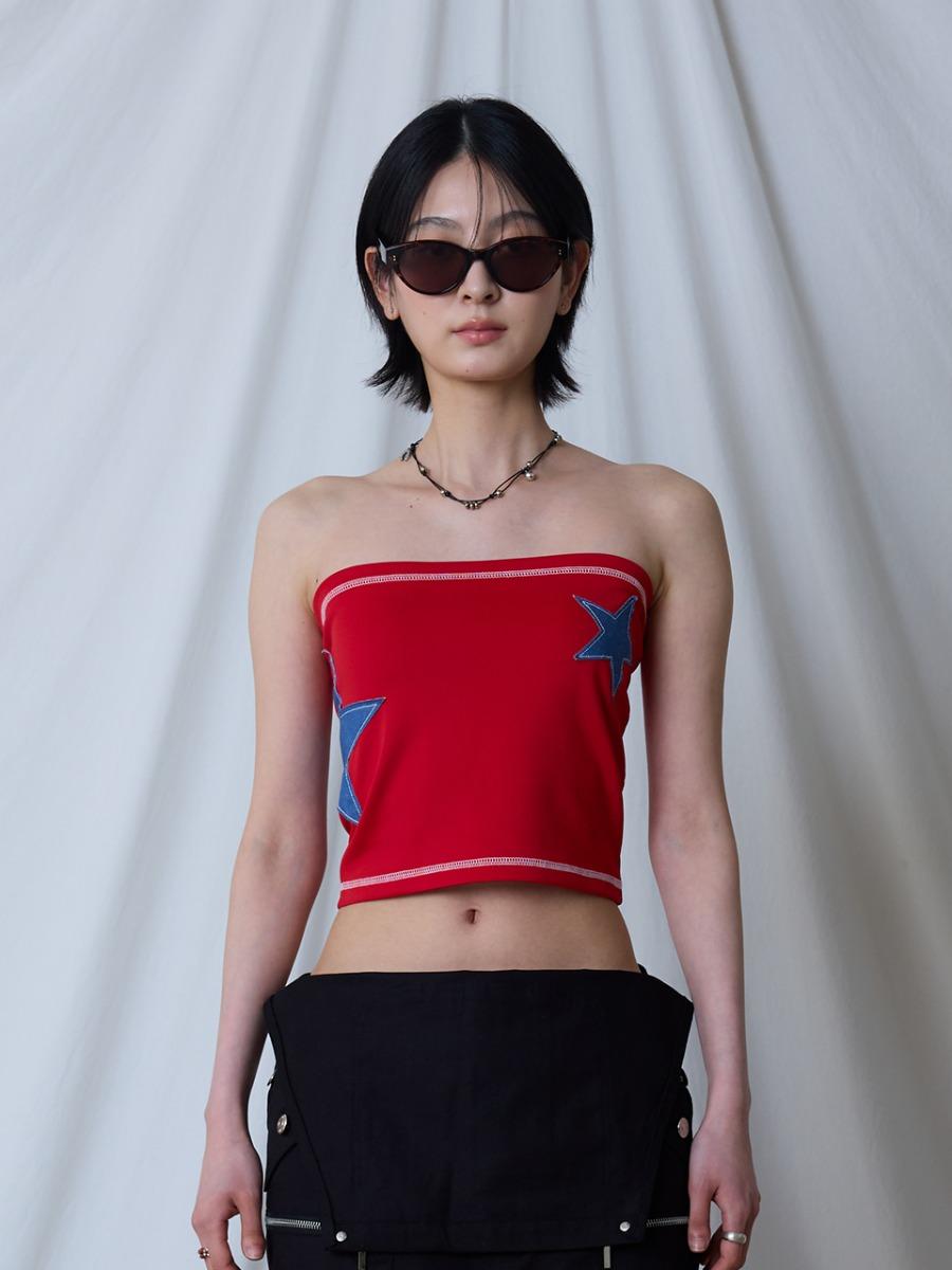L17 STAR TUBE TOP(RED)