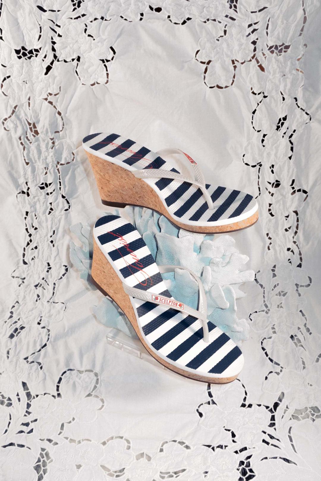 My Go To Heel Sandals Stripe