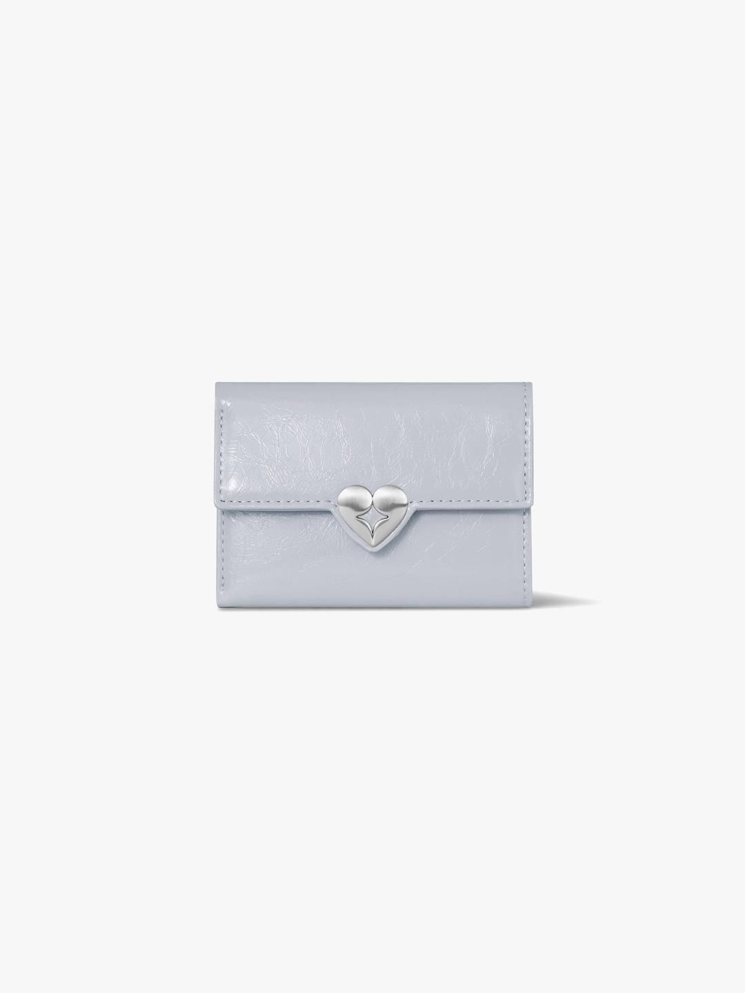 HEARTY FLAP WALLET - MISTY LAVENDER