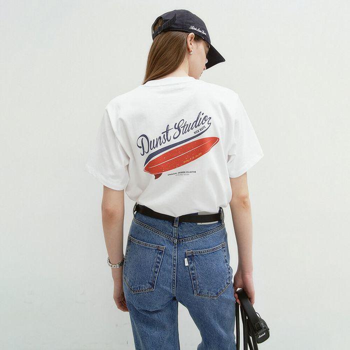UNISEX SUMMER HOLIDAY SURF BOARD T-SHIRT OFF WHITE_UDTS5B133OW