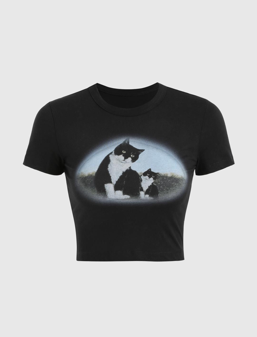 Cat Print Shirt